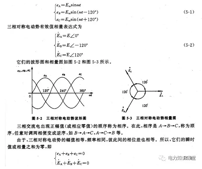 三相三线与三相四线之间的区别 还有三相五线制